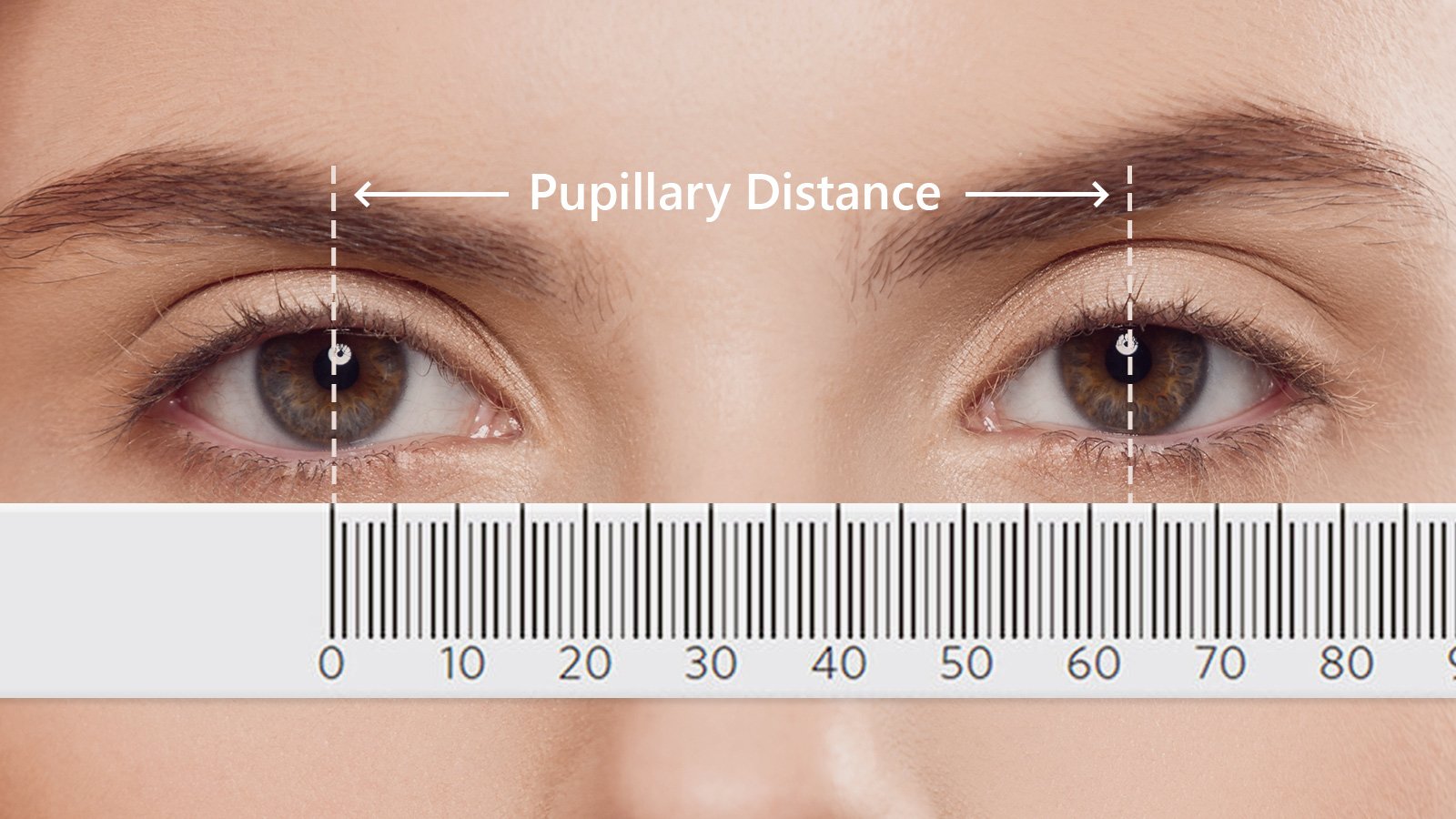 eye pupil distance measurements