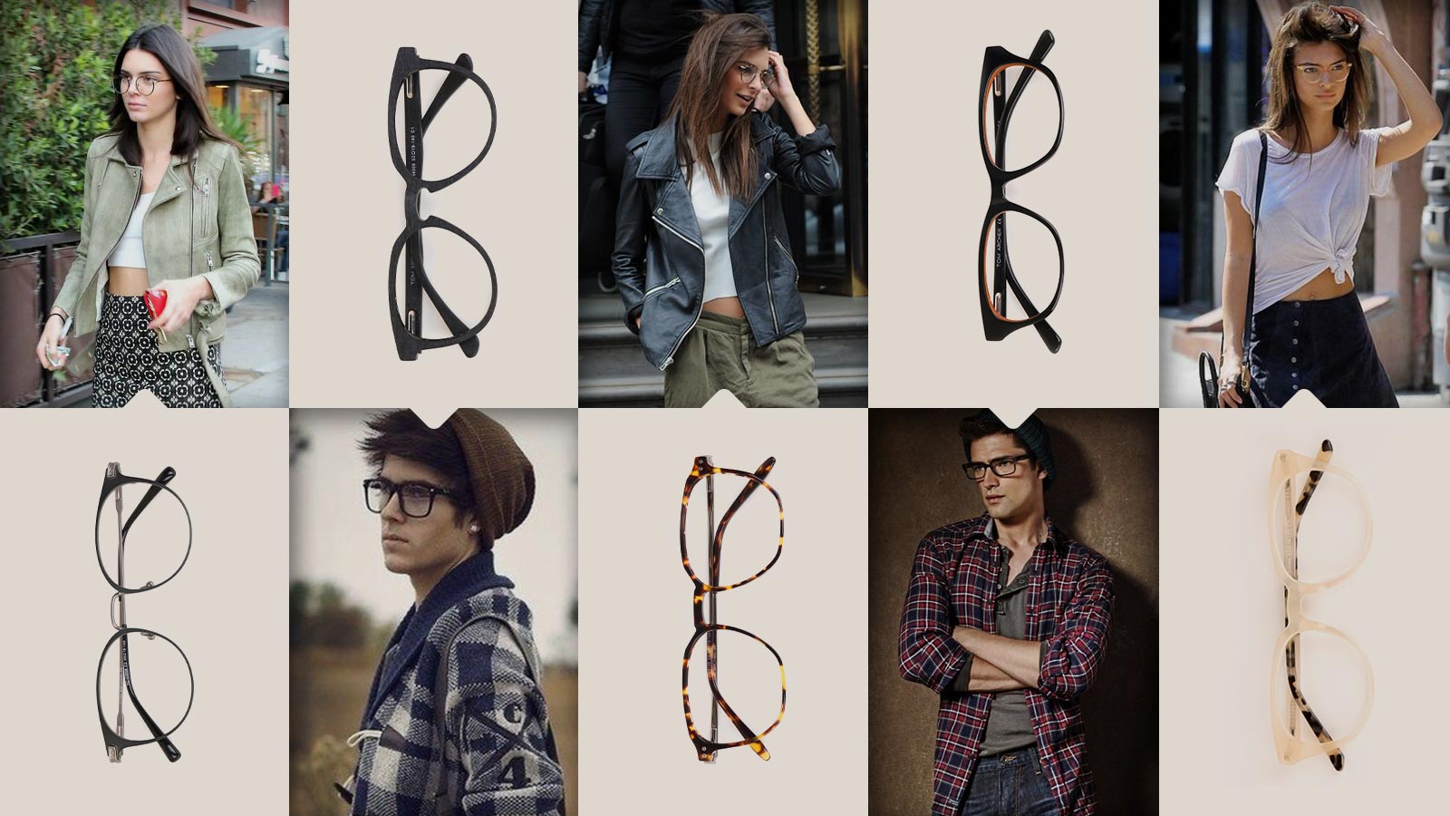 New Fashion Retro Creative Casual Men's Metal Square Frame