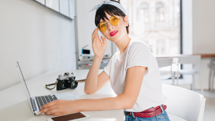 prescription glasses with light tint