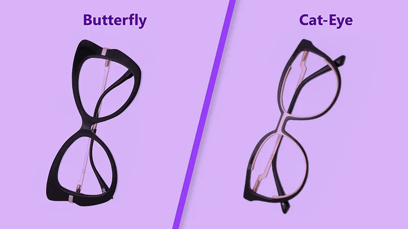 The Difference Between Cat-Eye & Butterfly Glasses