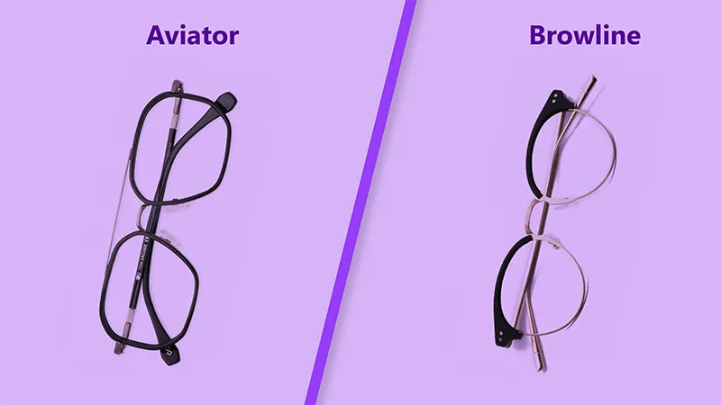 Unveiling the Distinctive Charms: Aviator vs. Browline Glasses