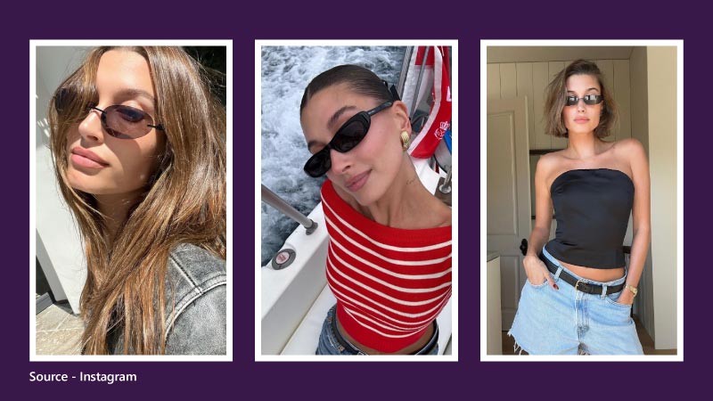 Hailey Bieber's Sunglasses Collection Contains These 7 Styles