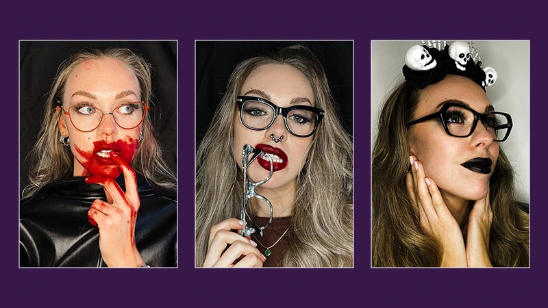 Top 3 Halloween Eye Makeup Ideas for Glasses Wearers