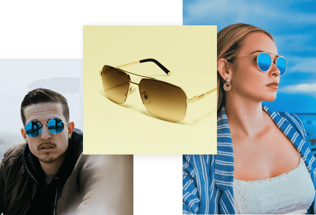 Designer Double Bridge Sunglasses For Men & Women