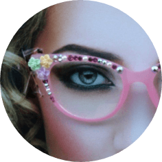 Embellished Sunglasses Pastel flower