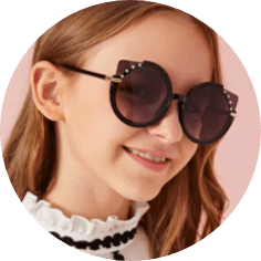 Embellished Sunglasses Rhinestone pearl sign