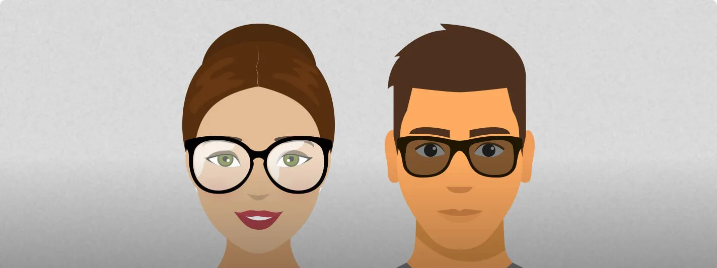 Face shape that complements oval glass frames