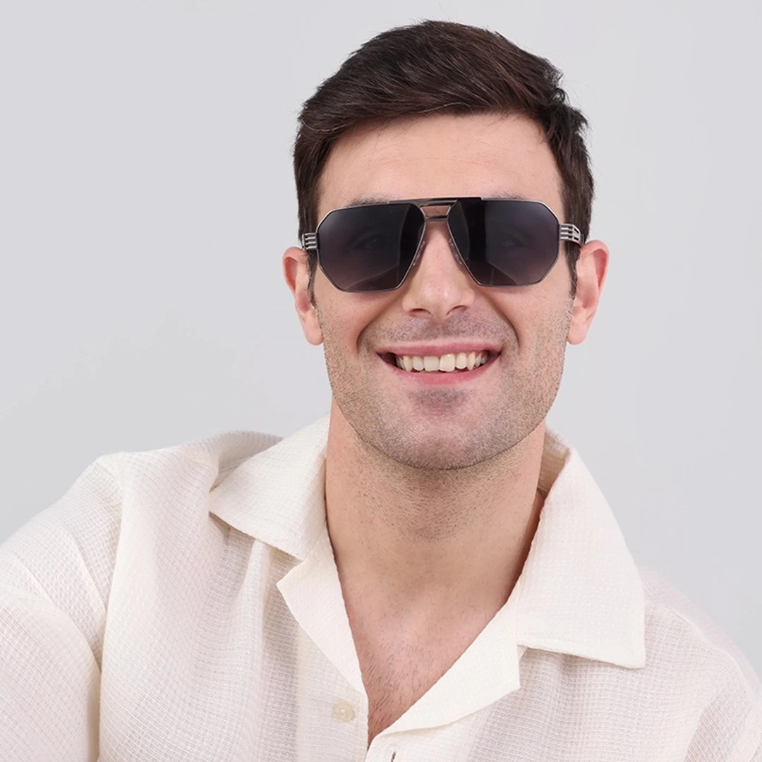 Geometric Pilot Sunglasses