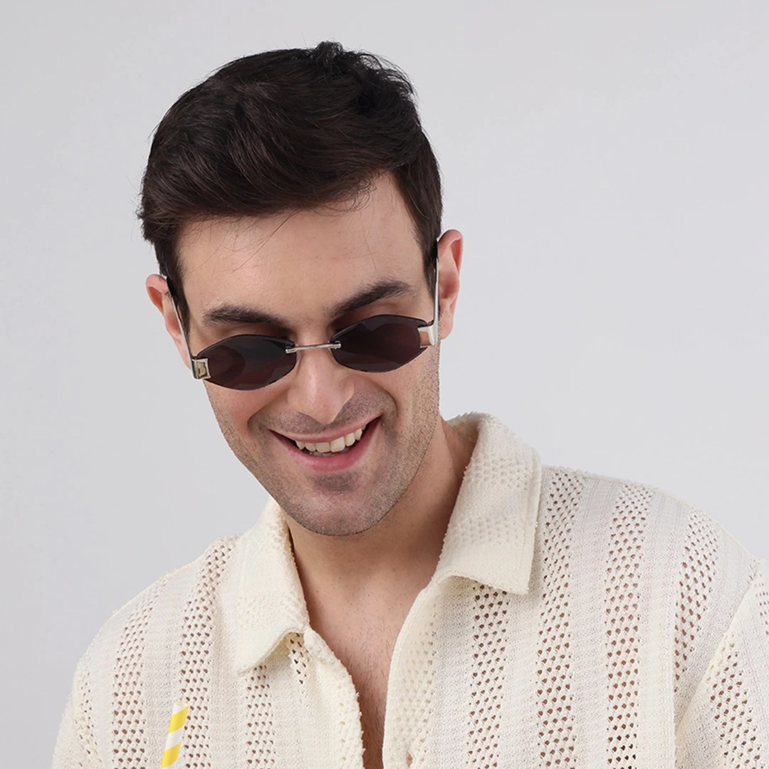 Mens Geometric Sunglasses