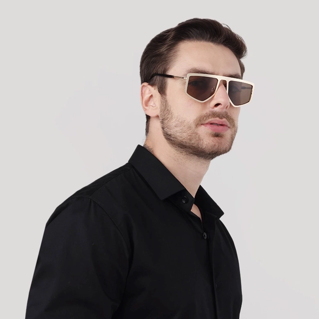 Mens Geometric Sunglasses