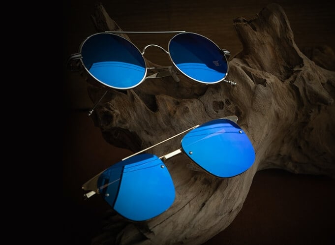 Neon Mirror Aviator Sunglasses