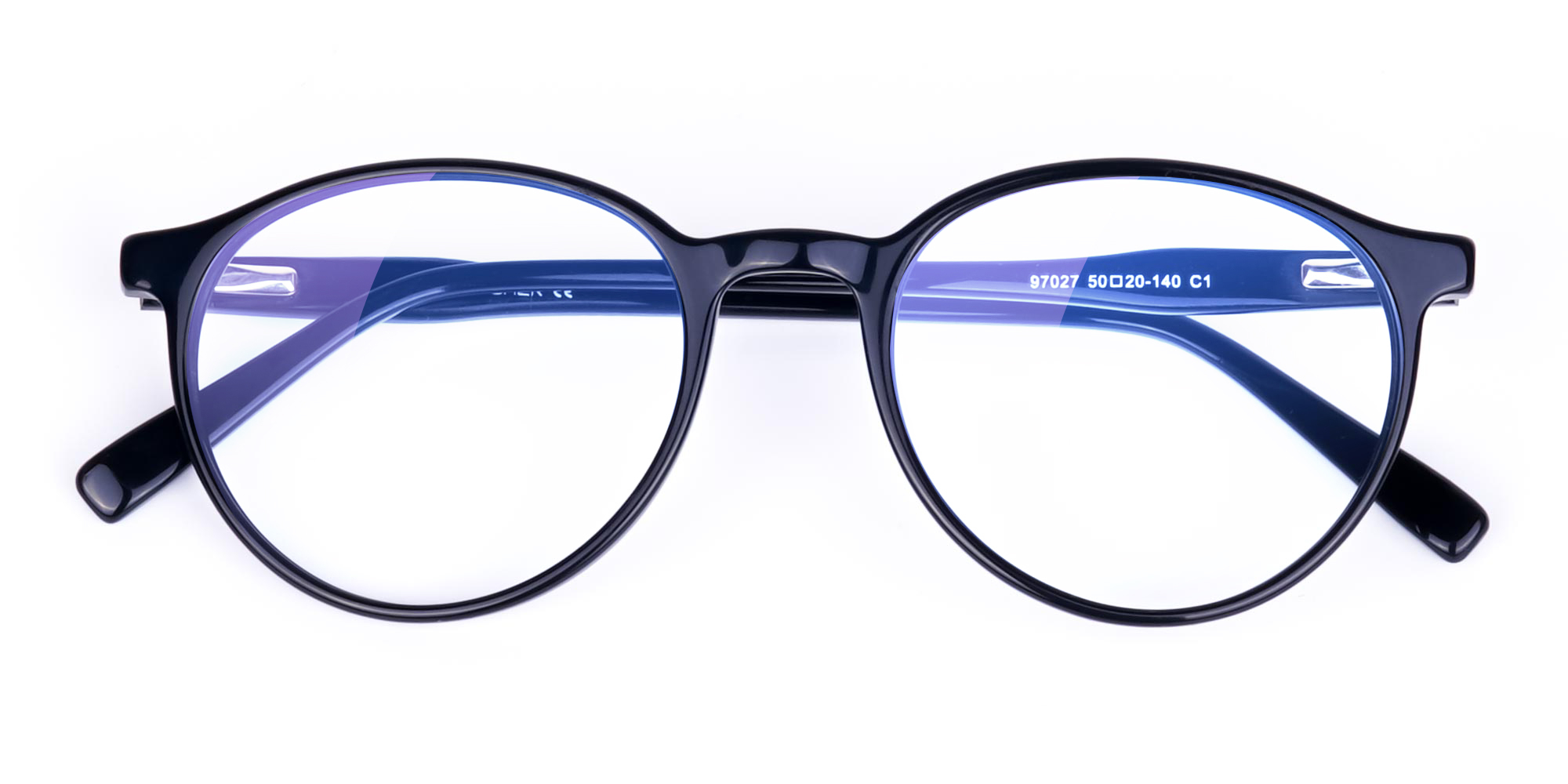 round blue light glasses