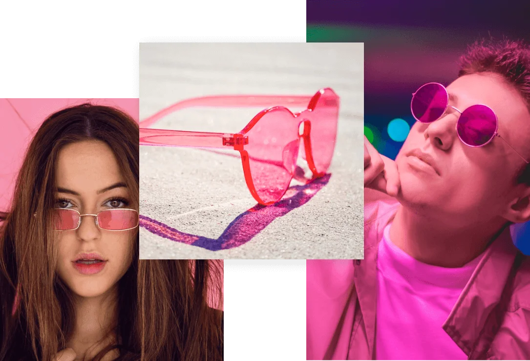 Pink designer sunglasses best sale