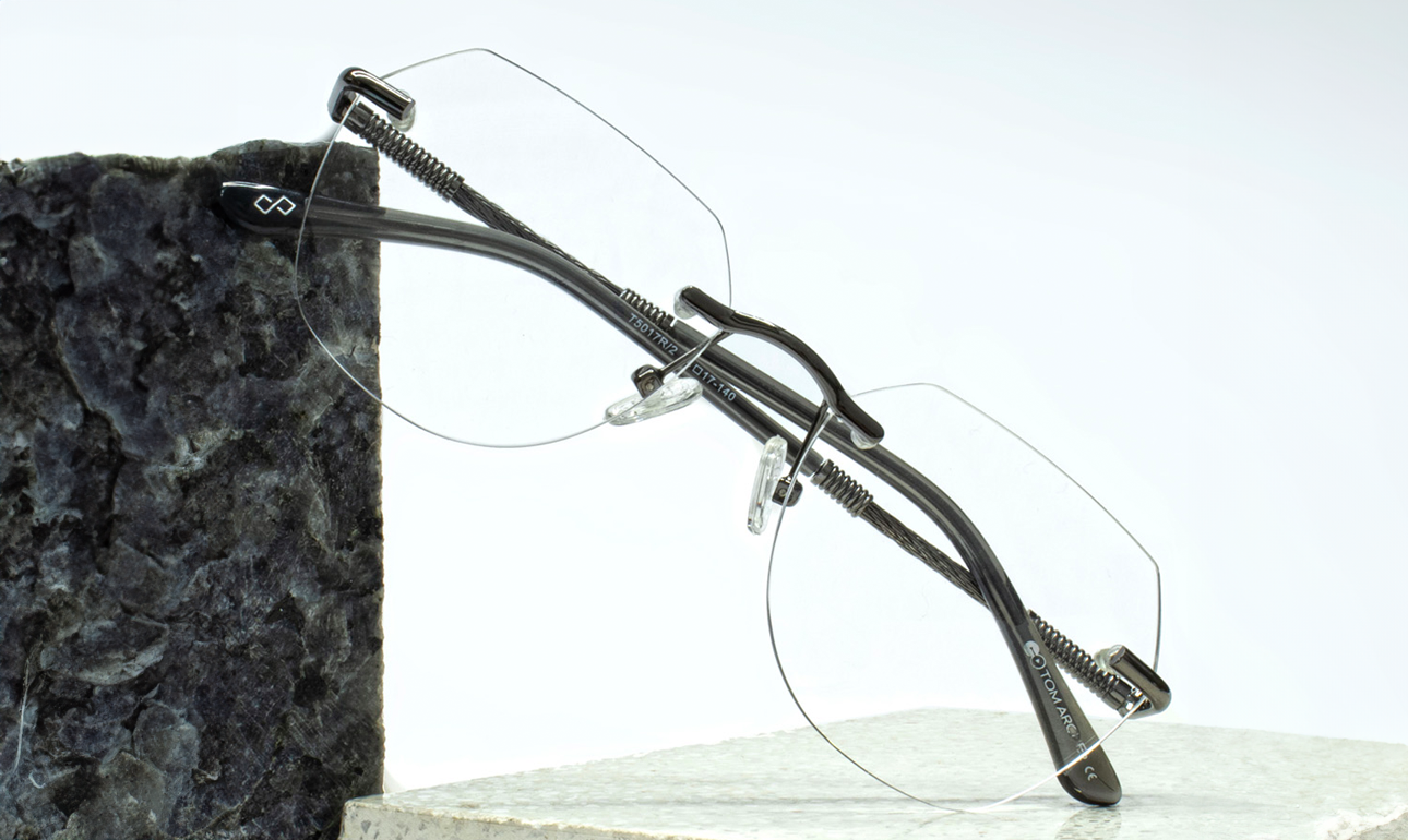 Rimless glasses