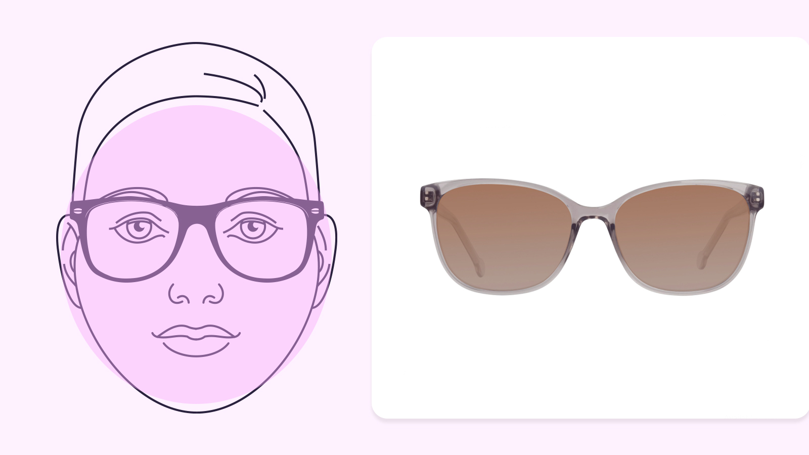 Sunglasses for round face shape