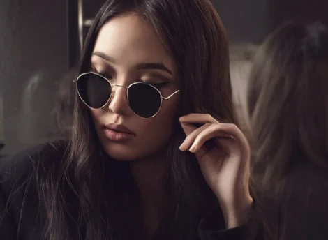 Black Round sunglasses