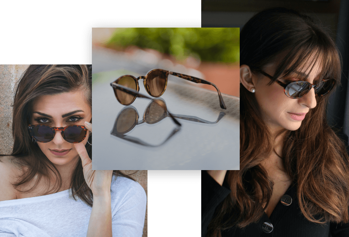 Designer tortoise outlet shell sunglasses