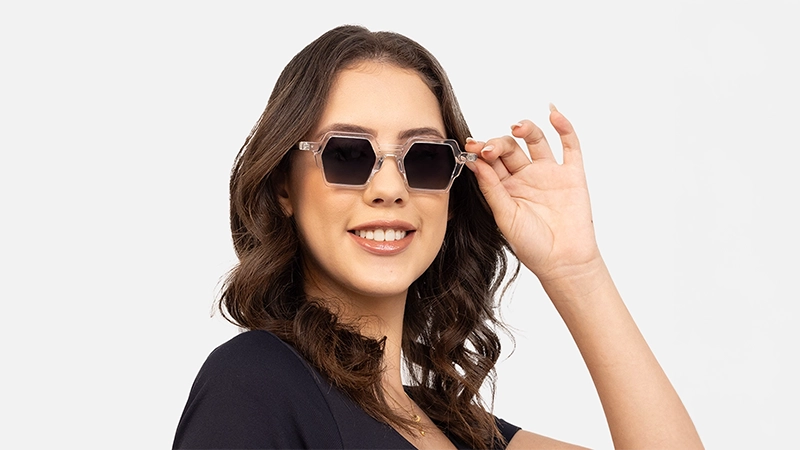 Transparent Frame Sunglasses