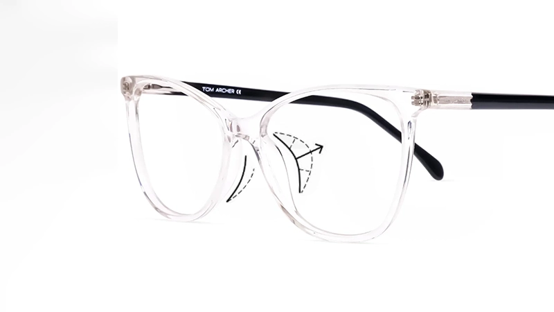 What do Asian fit glasses have?