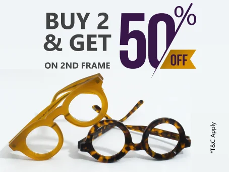 Buy 2 & get 50% Off on 2nd frame