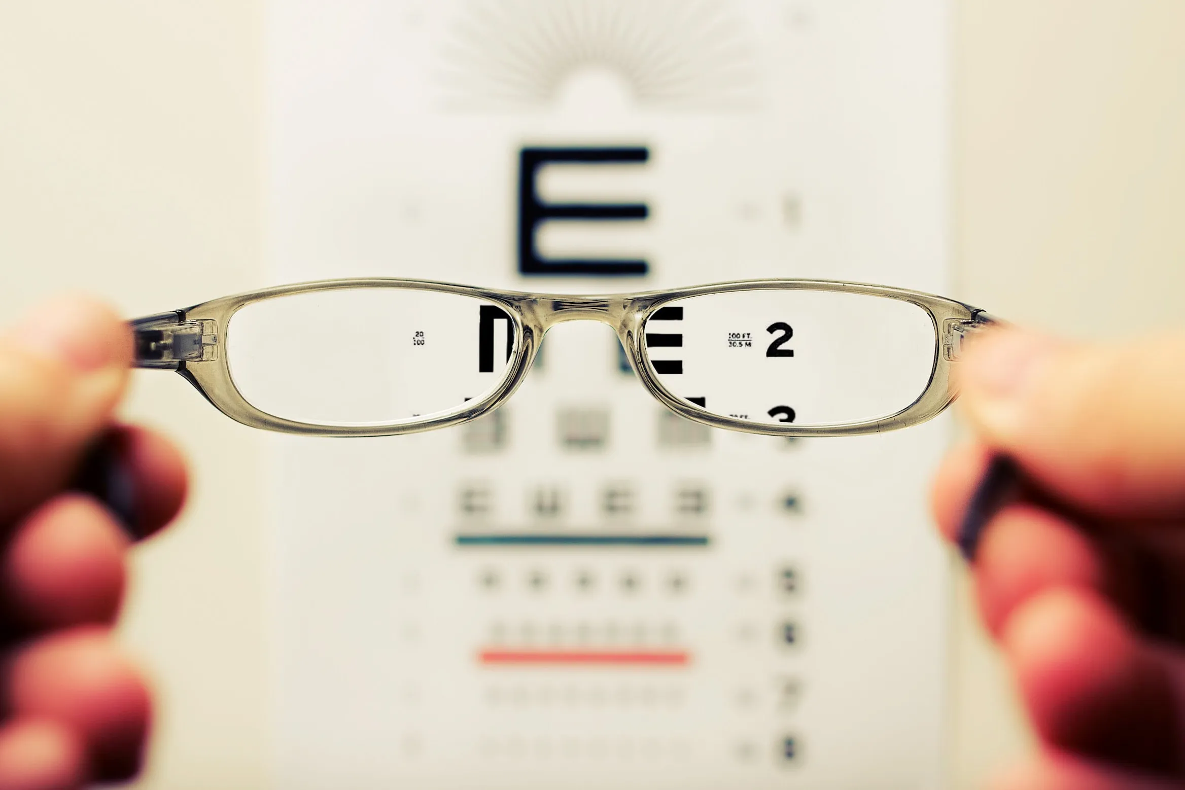 reading through
glasses