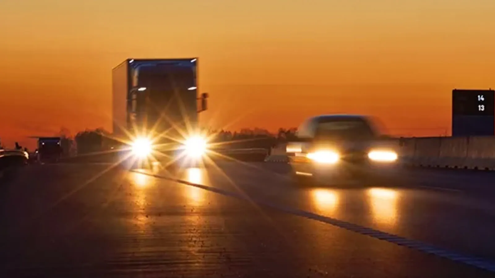 How does glare hit you while driving?