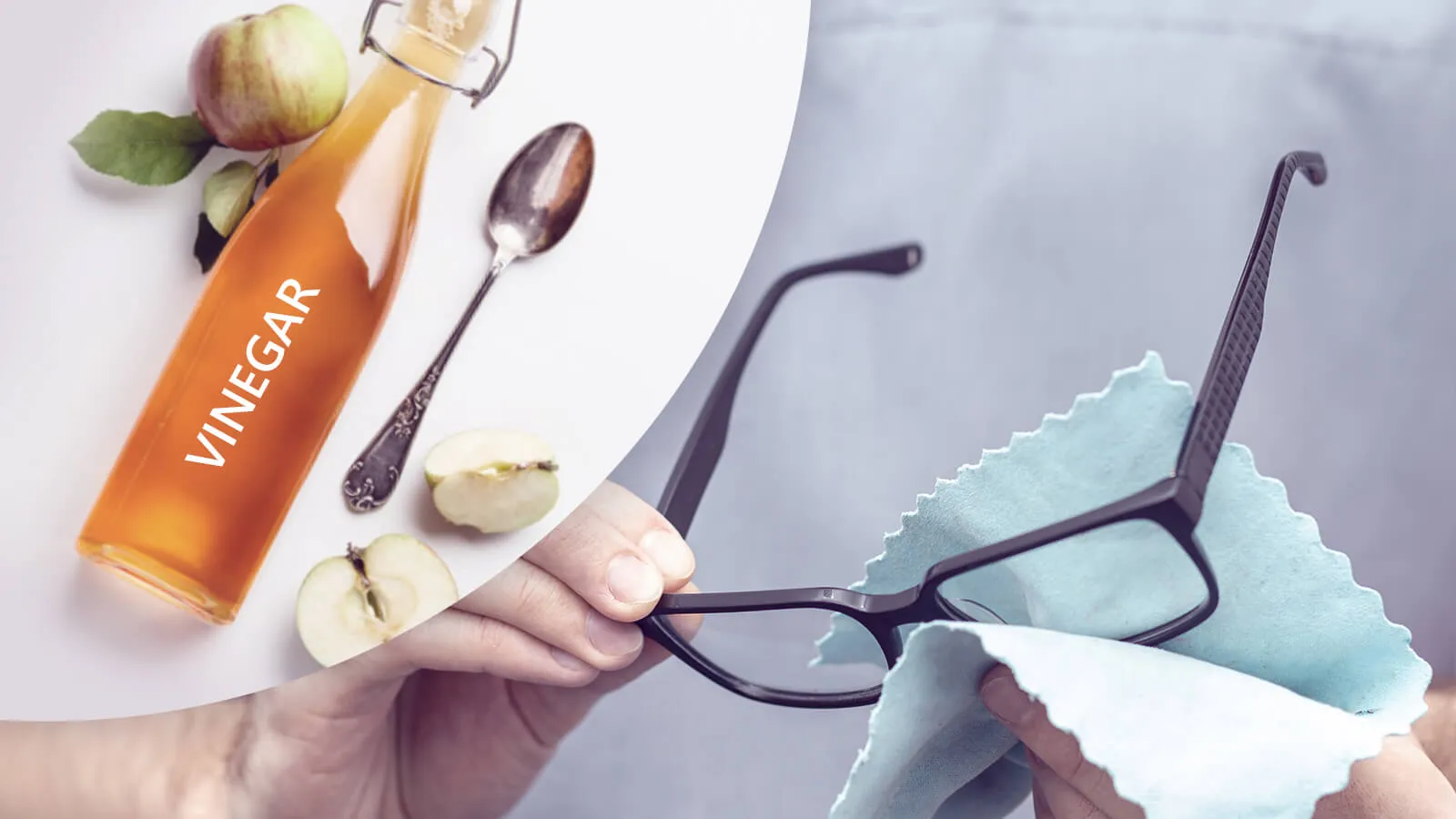 How to clean glasses with vinegar