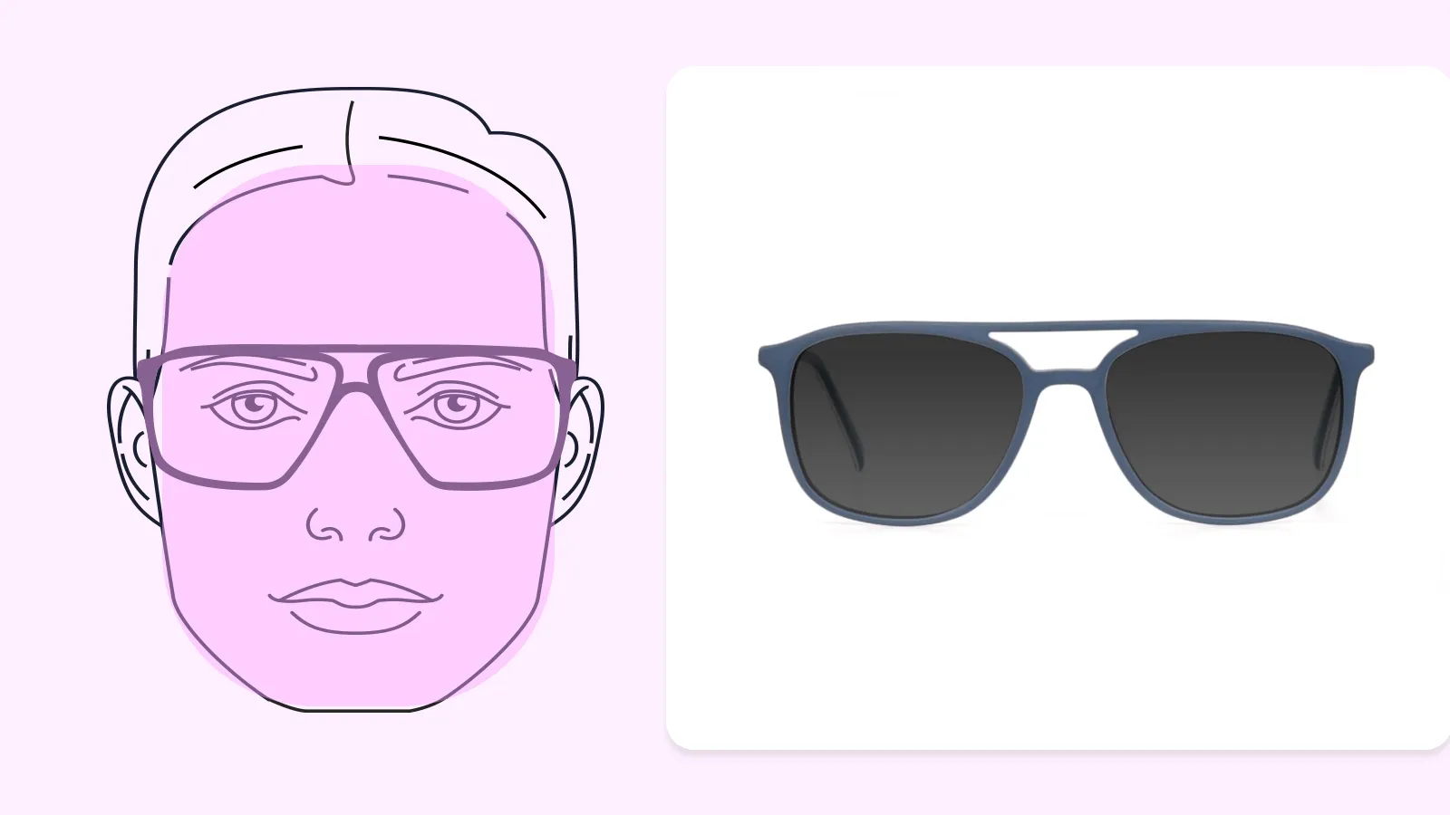Sunglasses for oblong face shape 