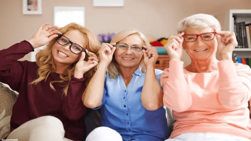 
      Image of women of different ages wearing varifocal glasses