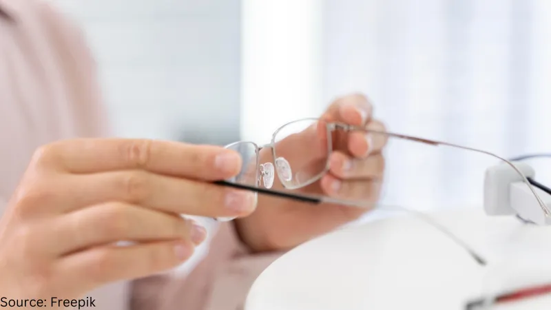  Women Checking New Glasses