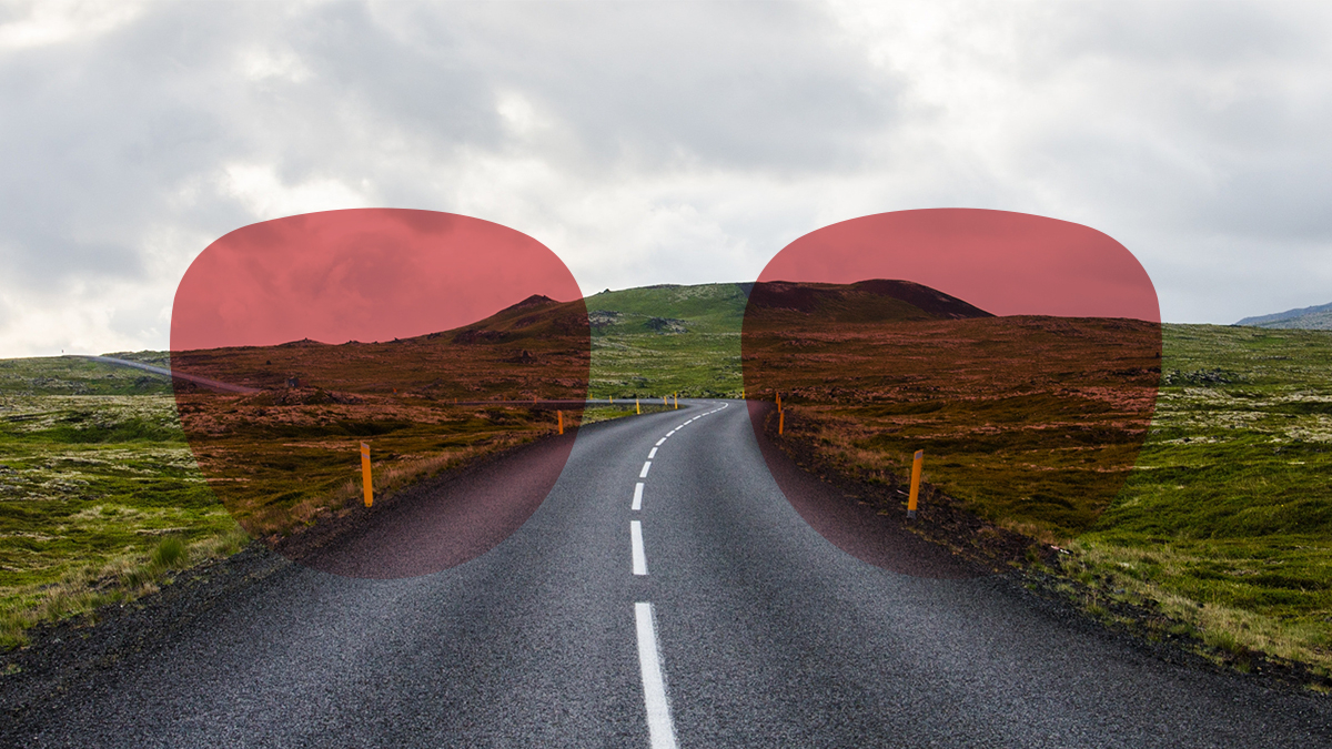 Red Tint Glasses