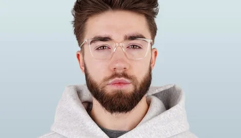 Fake clear glasses