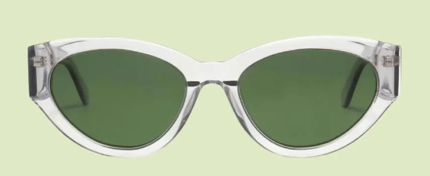 Green Cateye Sunglasses