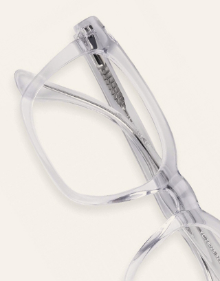 Crystal Clear Wayfarer Glasses