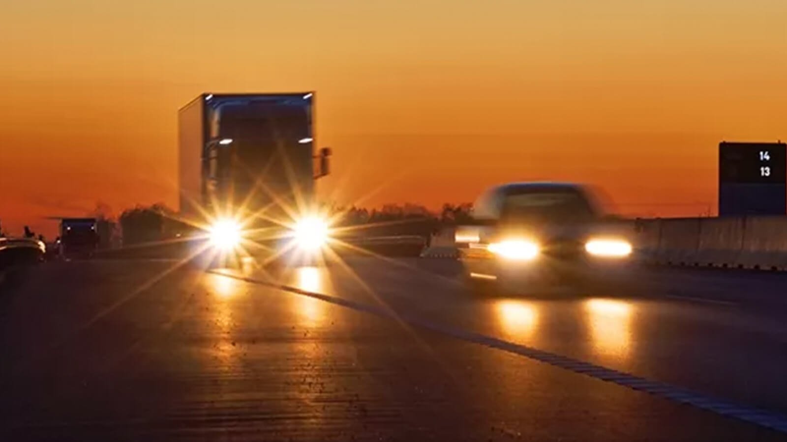 How does glare hit you while driving?