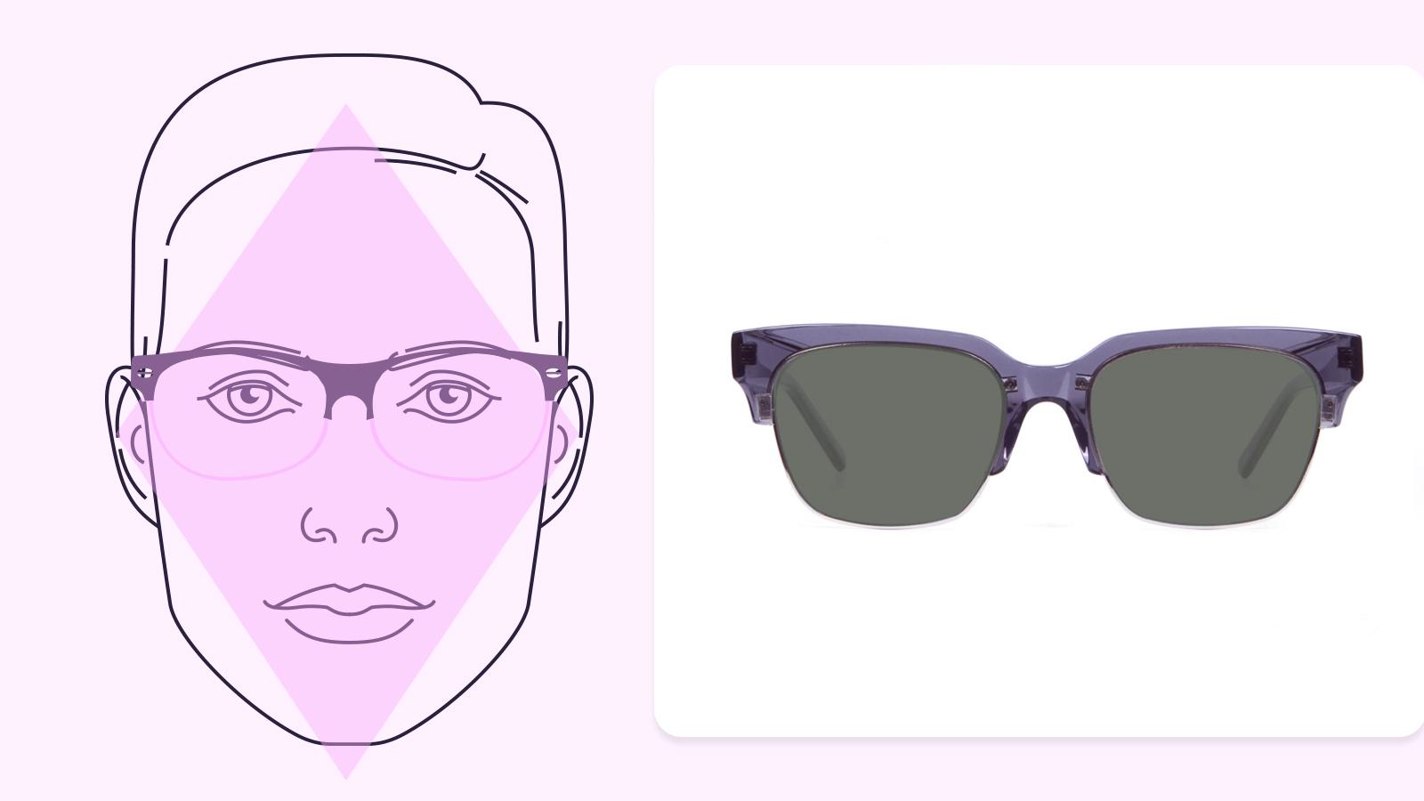 Sunglasses for Diamond Face Shape