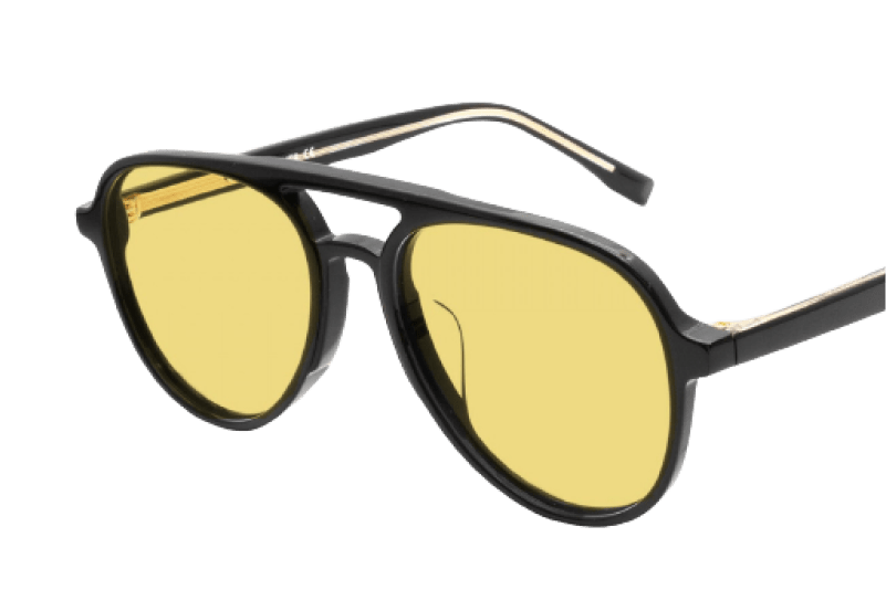 Black And Yellow Eyeglasses