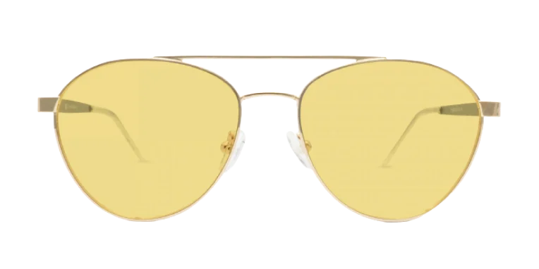 Yellow Pilot Sunglasses